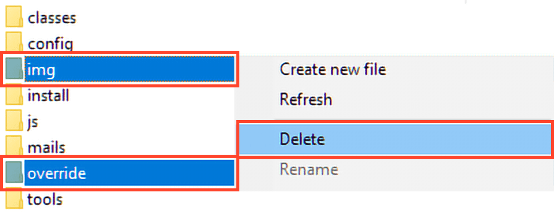 Delete Older Files Before Upgrade Prestashop