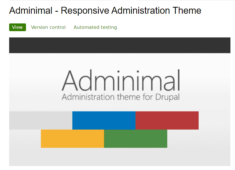 Drupal Theme Adminimal Directory