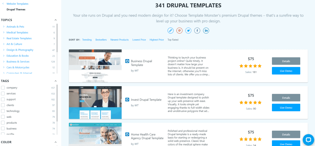 Templatemonster Drupal Themes