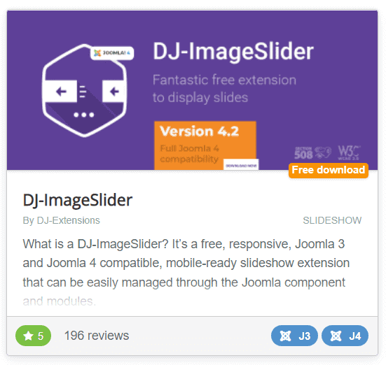 Joomla Extensions Dj Imageslider