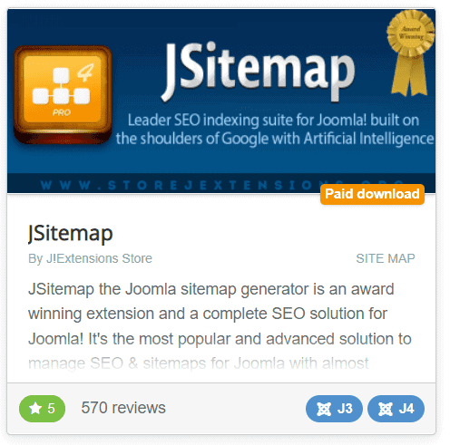 Joomla Extensions Jsitemap