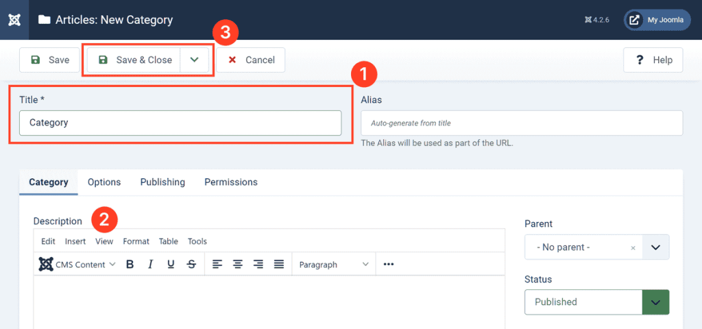 Joomla Tutorial Create A New Category