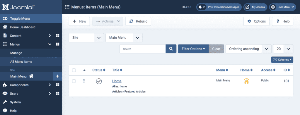 Joomla Tutorial Create A New Menu