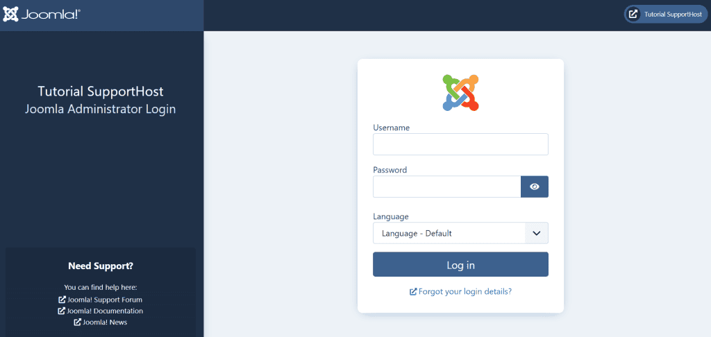 Joomla Tutorial Login And Admin Access