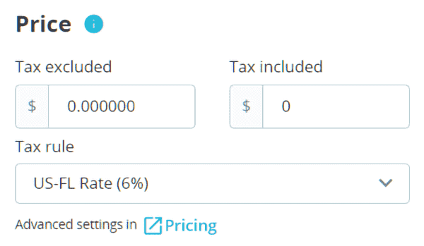 Prestashop Product Tab Price