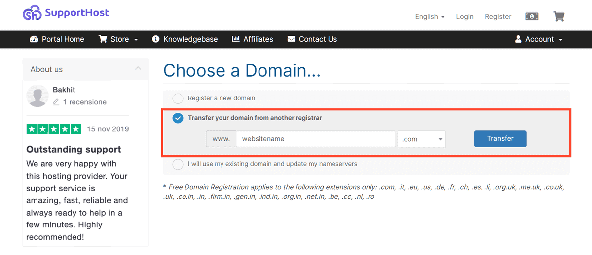 how to edit settings - supporthost Images High... Website migration: how to order - SupportHost