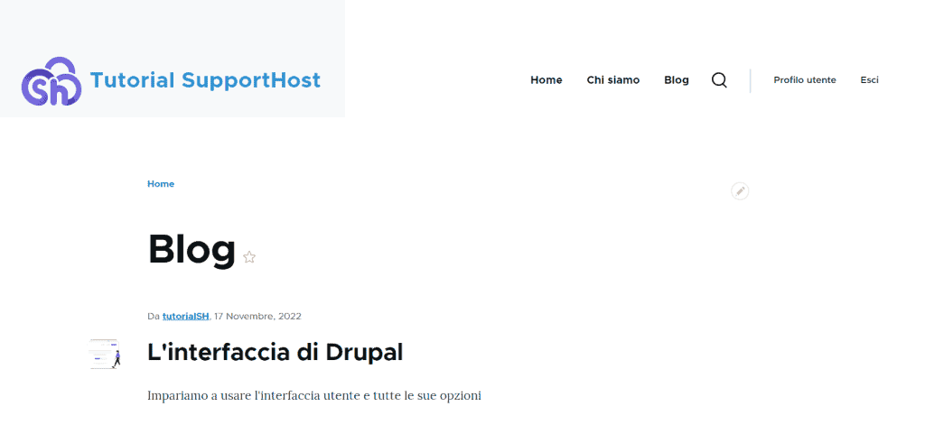 Drupal Front End Logo Example