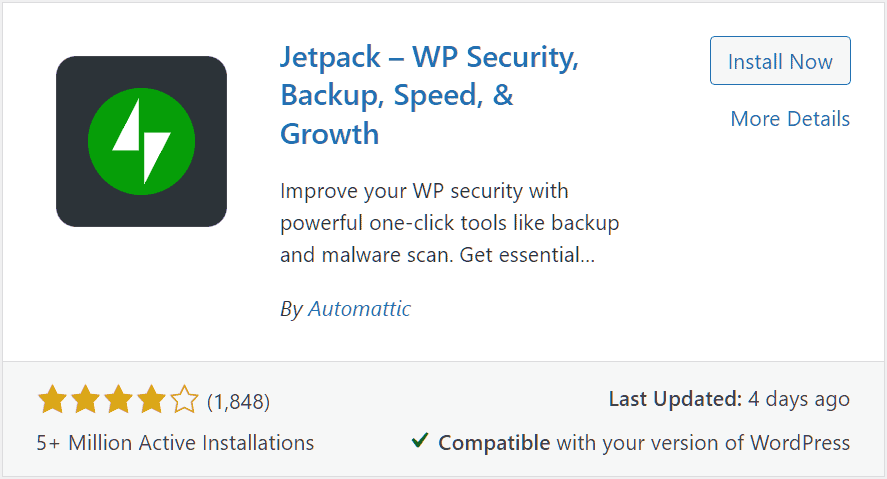 Install Jetpack WordPress Plugin