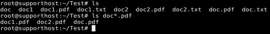 Linux Commands Ls Wildcard