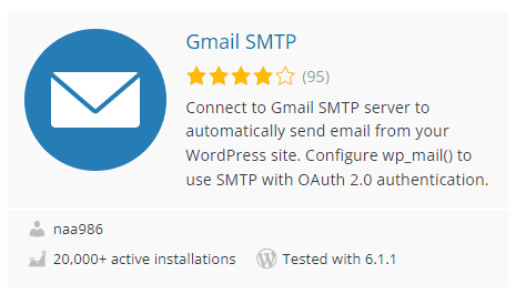 Wordpress Plugin Gmail Smtp