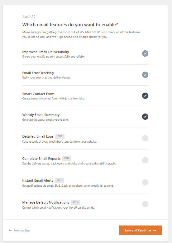 Wp Mail Smtp Wizard Step 3