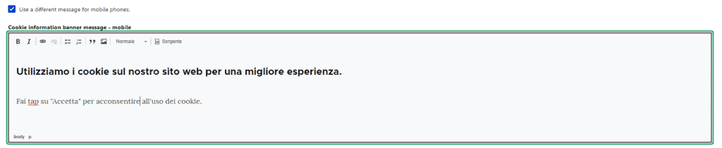 Drupal Cookie Consent Banner On Mobile