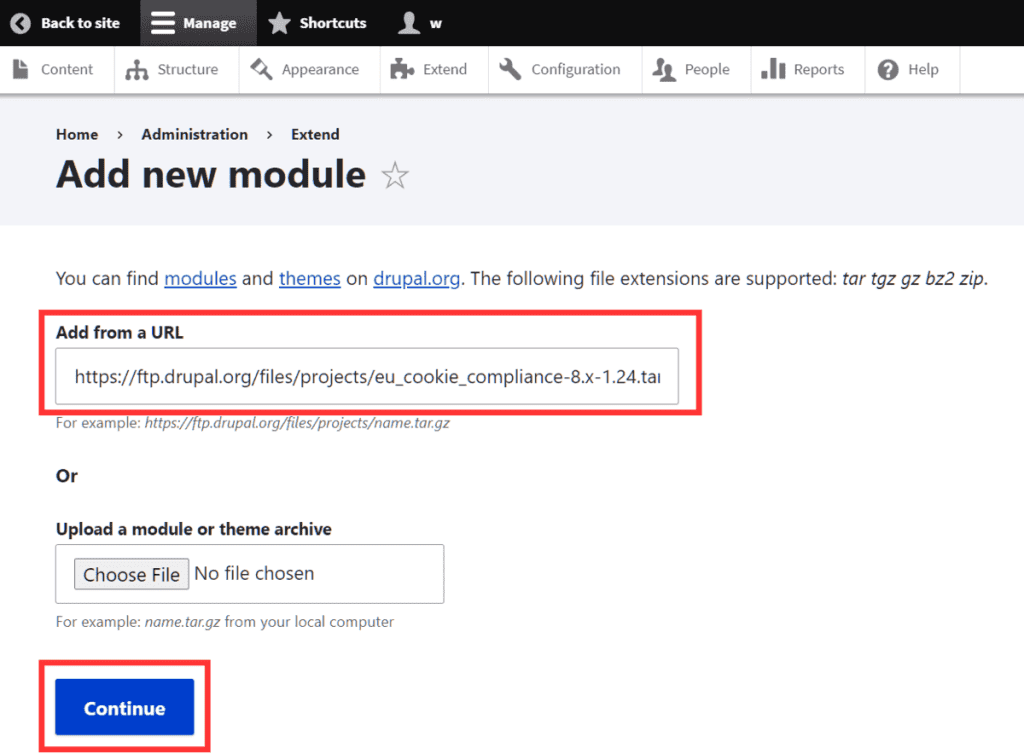 Drupal Install Eu Cookie Compliance