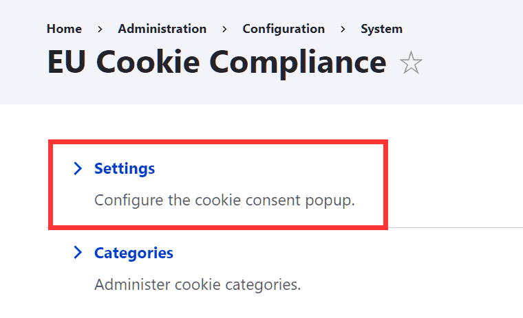 Eu Cookie Compliance Drupal Cookie Consent Settings