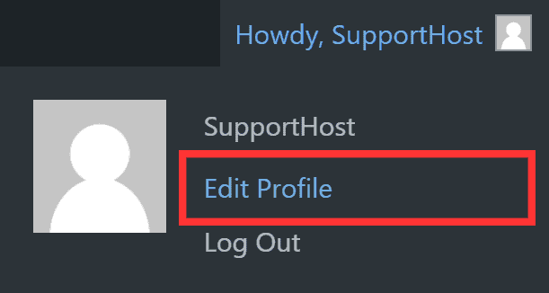 How To Create A WordPress Website Edit User Profile