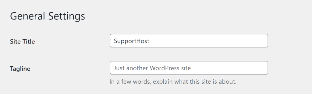 How To Set WordPress Site Name