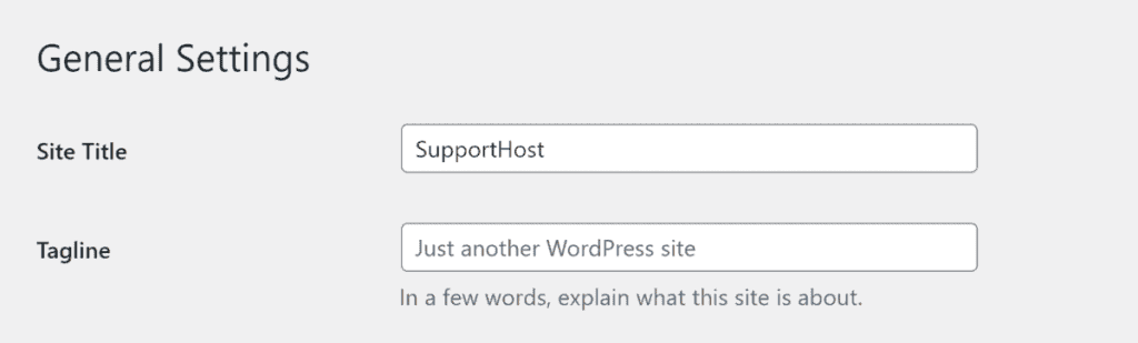 How To Set WordPress Site Name