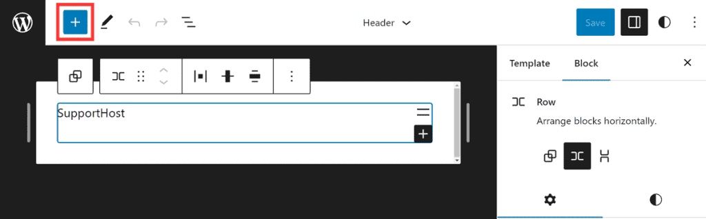 Wordpress Create A Header With Blocks