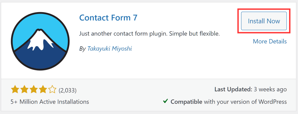 Wordpress Install Contact Form 7 Pluginpng