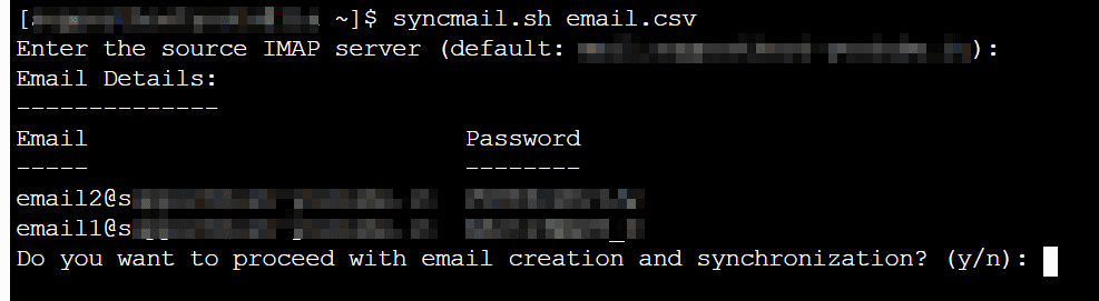 Confirmation Bulk Email Migration Syncmail