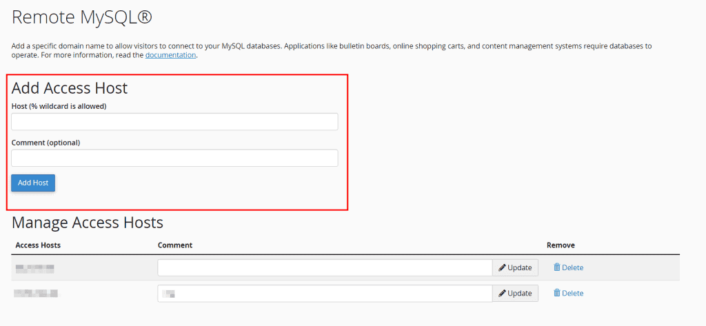 Remote Mysql Add Ip