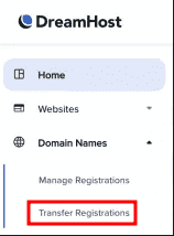 Request Auth Code Domain Dreamhost Transfer Registrations