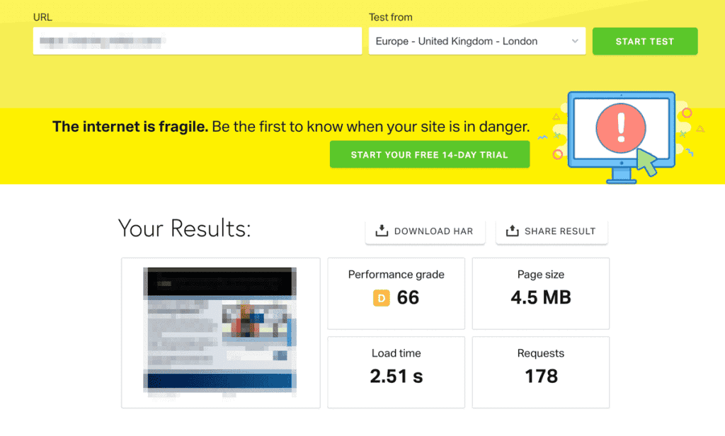 Wp Engine Test Pingdom