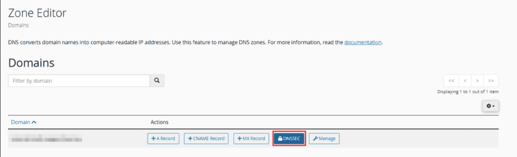 Cpanel Zone Editor Enable Dnssec Domain