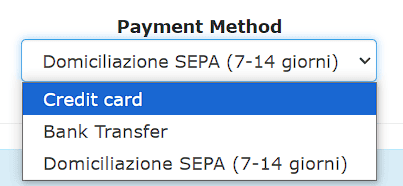 Payment Method Supporthost Invoice