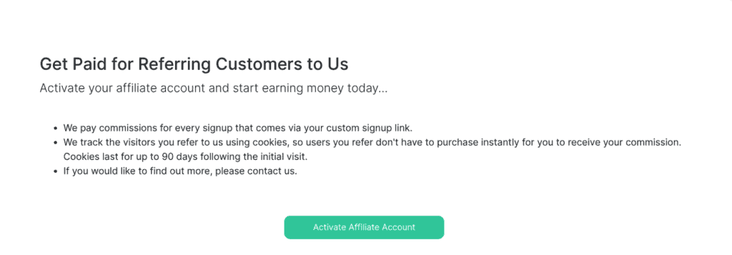 Activate Affiliate Account Supporthost