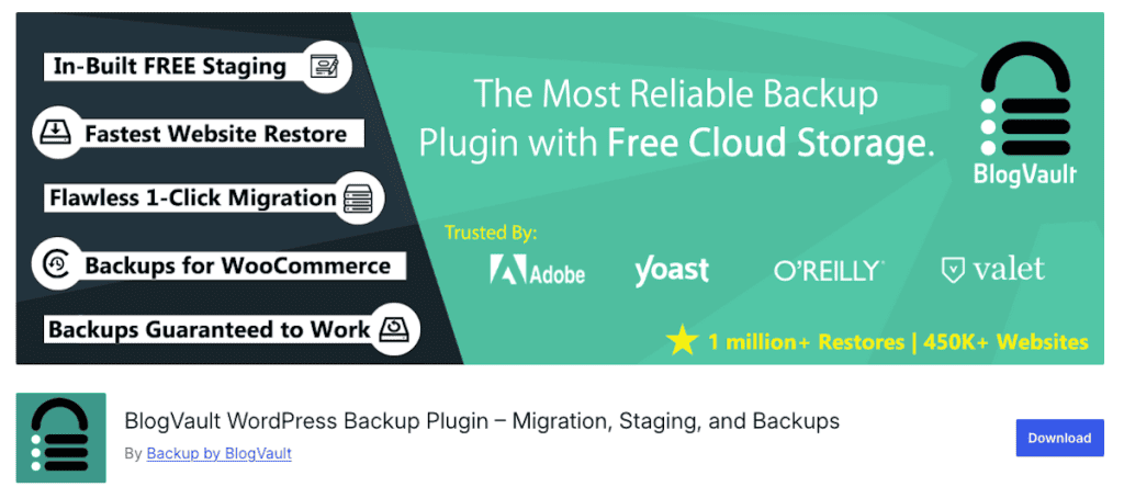 Blogvault WordPress Backup Plugin