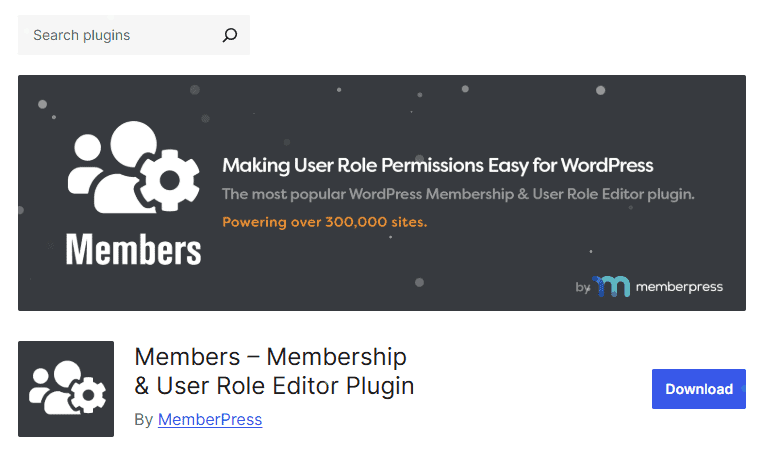 Members Plugin