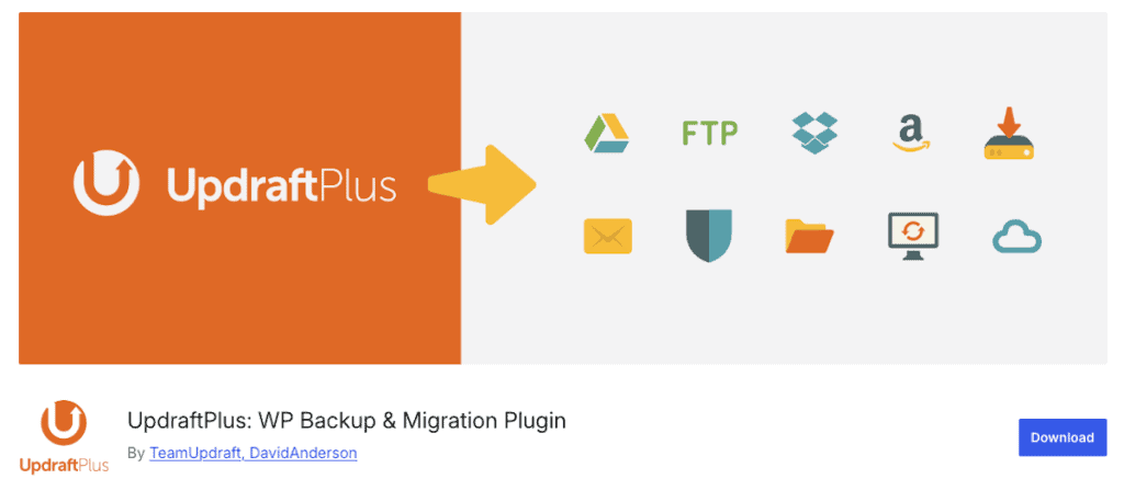 Updraftplus WordPress Backup Plugin