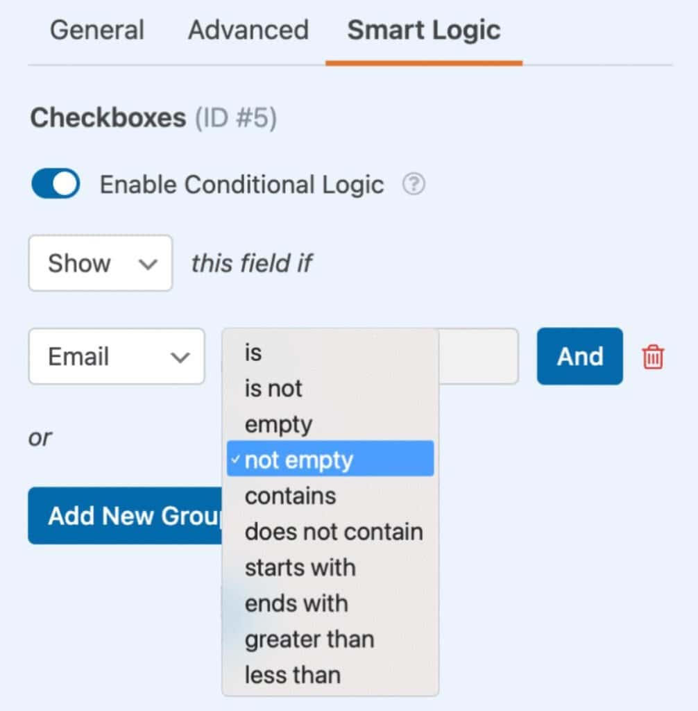 Use Conditional Logic