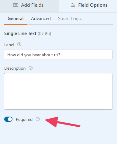 Use Required Field Selector