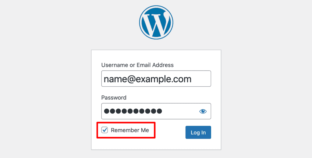 Wordpress Login Remember Me