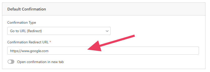 Wpforms Confirmation Redirect