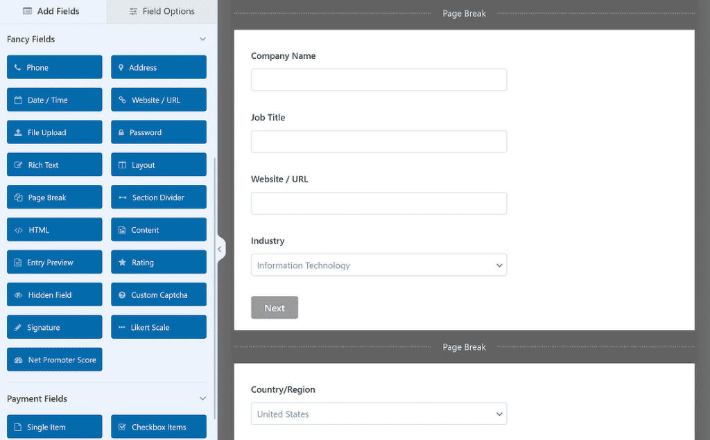 Wpforms Multi Page Form