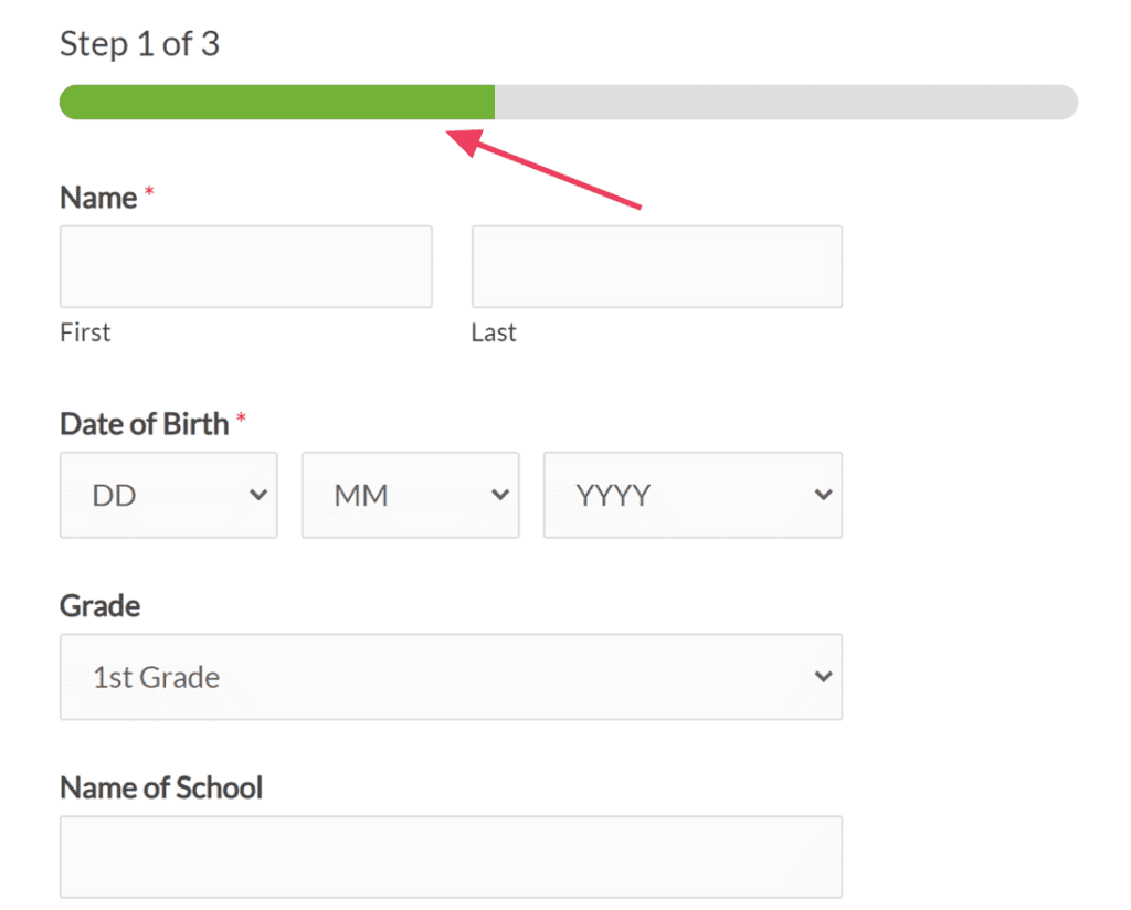 Wpforms Progress Bar