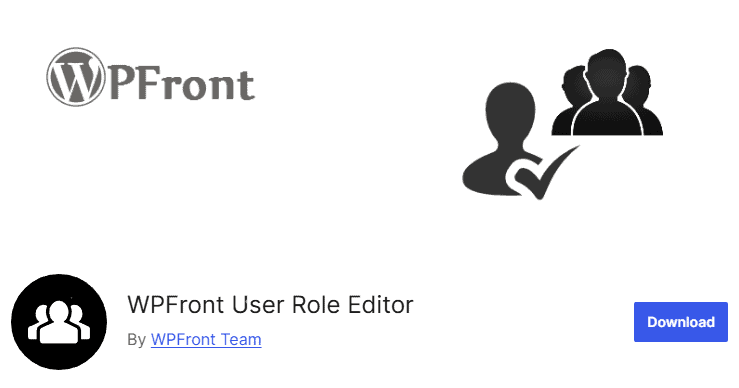 Wpfront User Role Editor