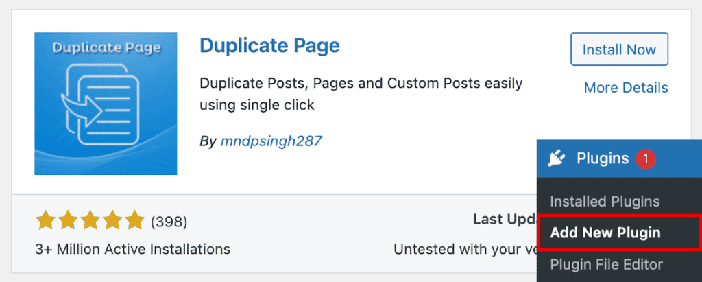 Wordpress Duplicate Page Duplicate Page Plugin