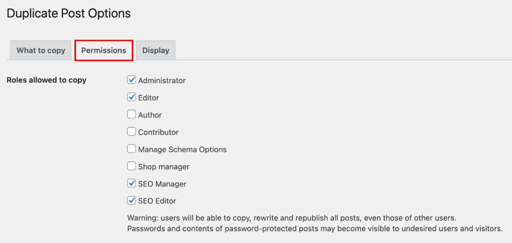 Wordpress Duplicate Page Yoast Duplicate Post Plugin Permissions