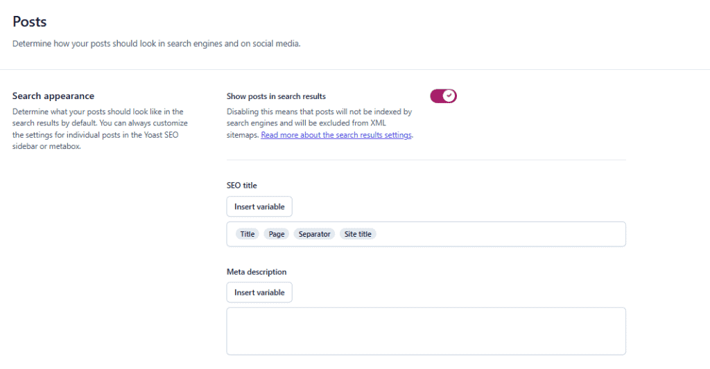 Yoast Seo Content Types Appearance