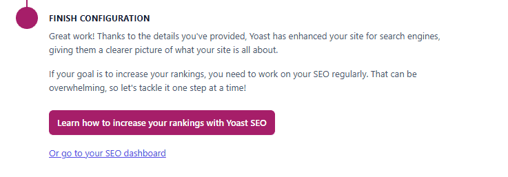 Yoast Seo Finish Configuration