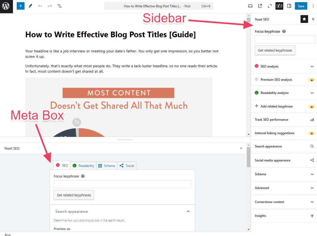 Yoast Seo Meta Box And Sidebar Editor