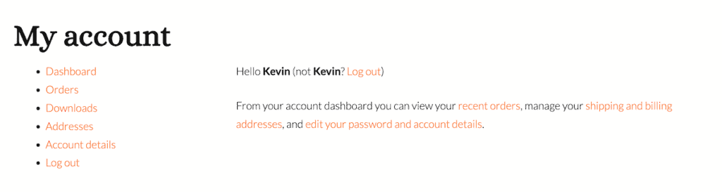 Woocommerce Login Account Page