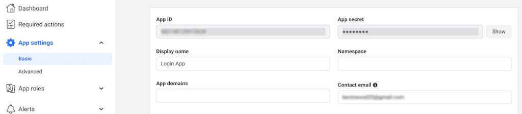 Woocommerce Login Facebook Keys