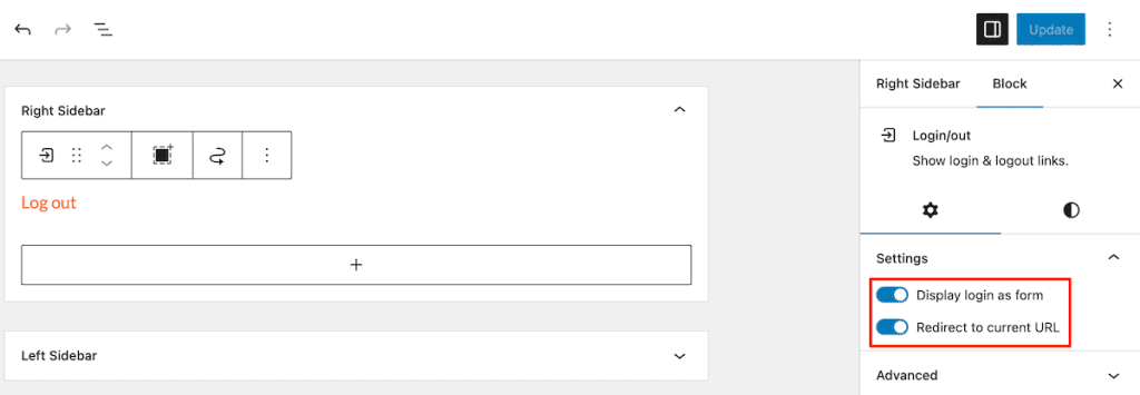 Woocommerce Login Form Block Settings