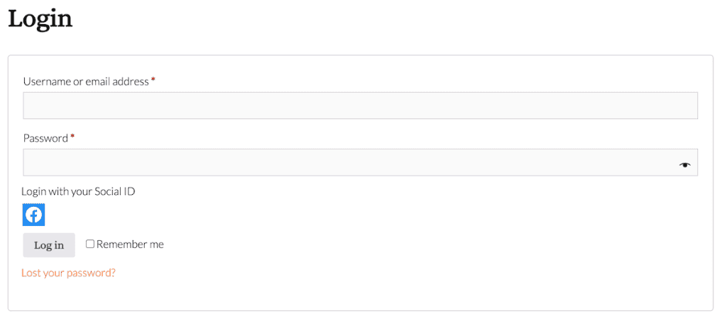 Woocommerce Login With Default Woocommerce Form