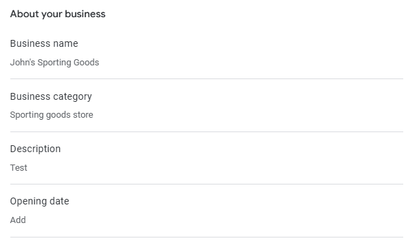 About Your Business